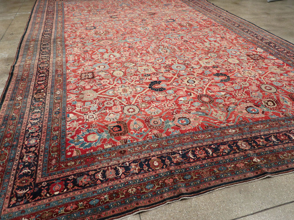 Antique Persian Bidjar Oversize Carpet, No.28178 - Gss