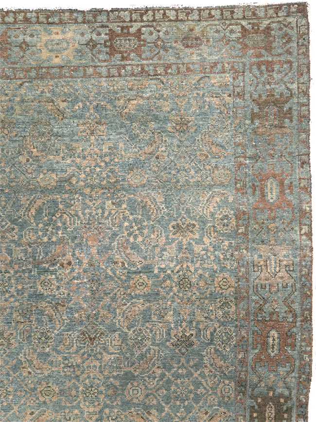 Antique Persian Malayer Accent Rug, No.28179 - Gss