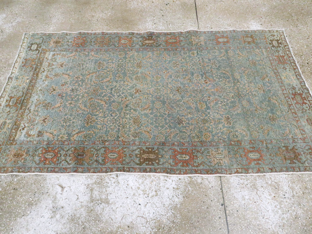 Antique Persian Malayer Accent Rug, No.28179 - Gss