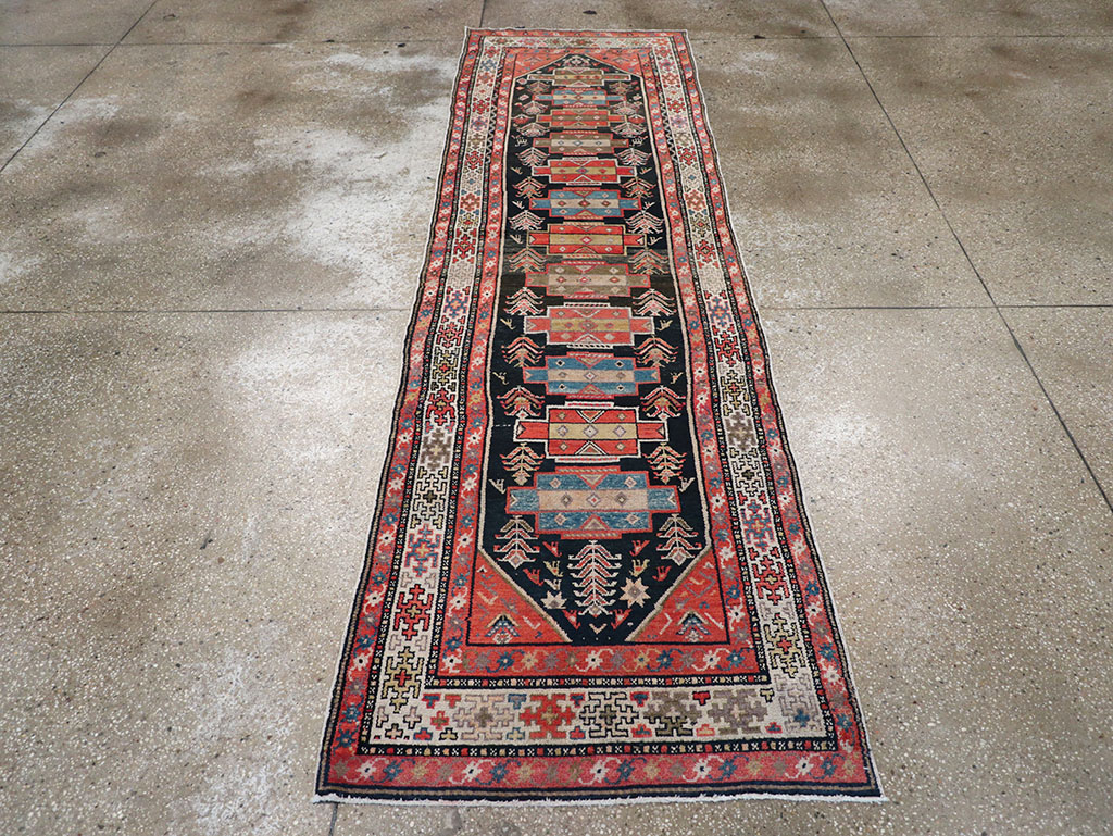 Antique Persian Kurd Runner, No.28180 - Gss