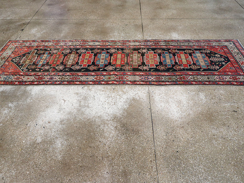 Antique Persian Kurd Runner, No.28180 - Gss