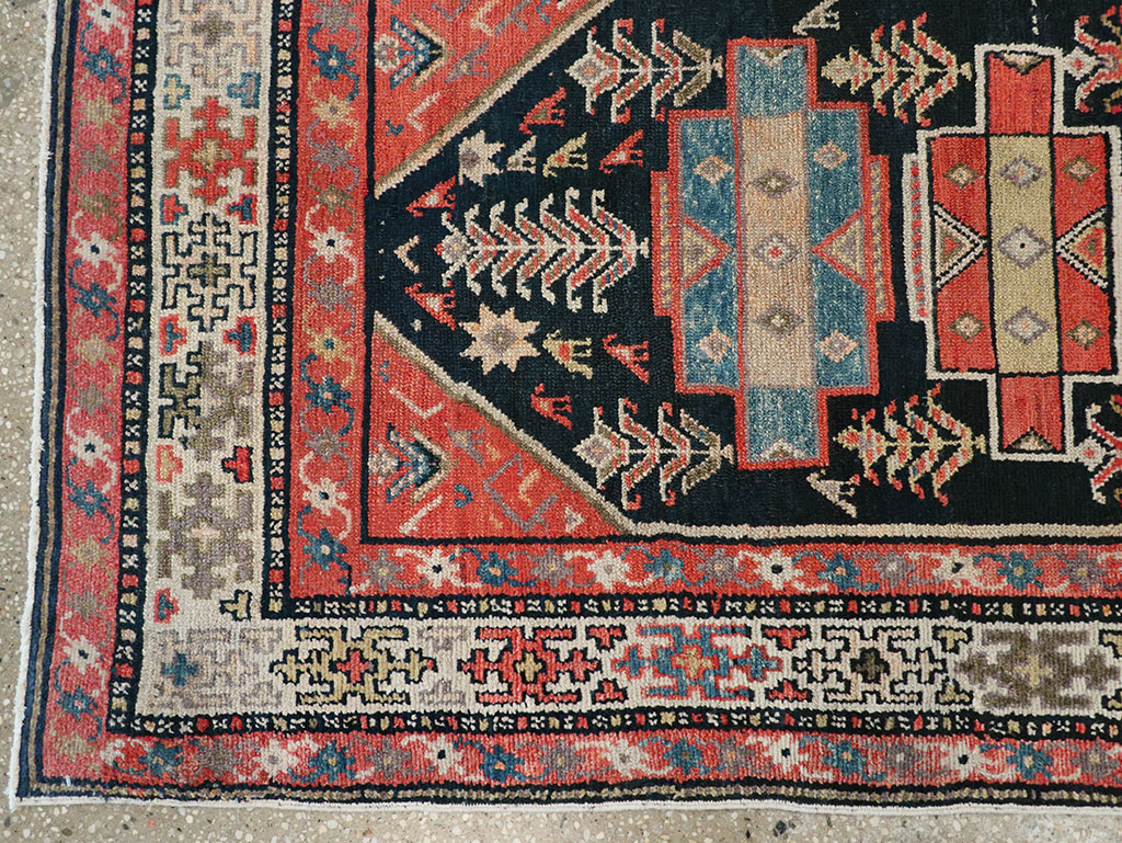 Antique Persian Kurd Runner, No.28180 - Gss