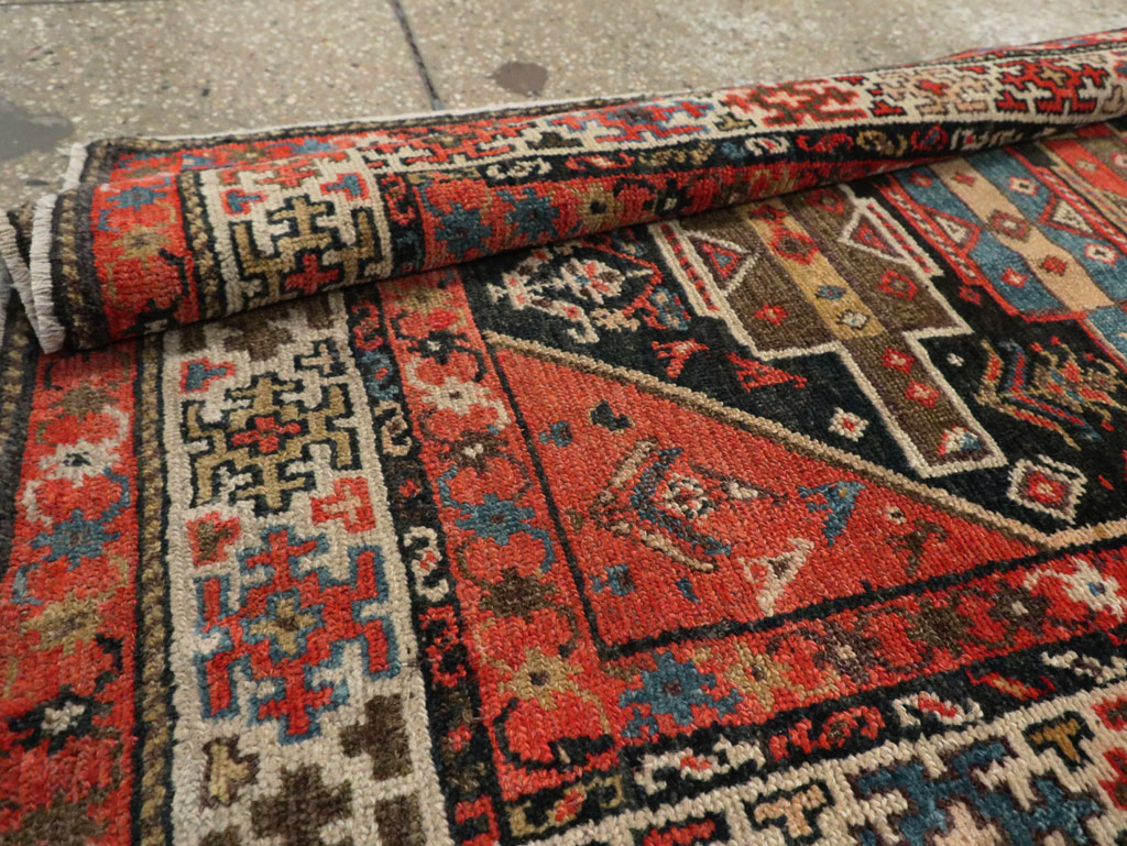Antique Persian Kurd Runner, No.28180 - Gss