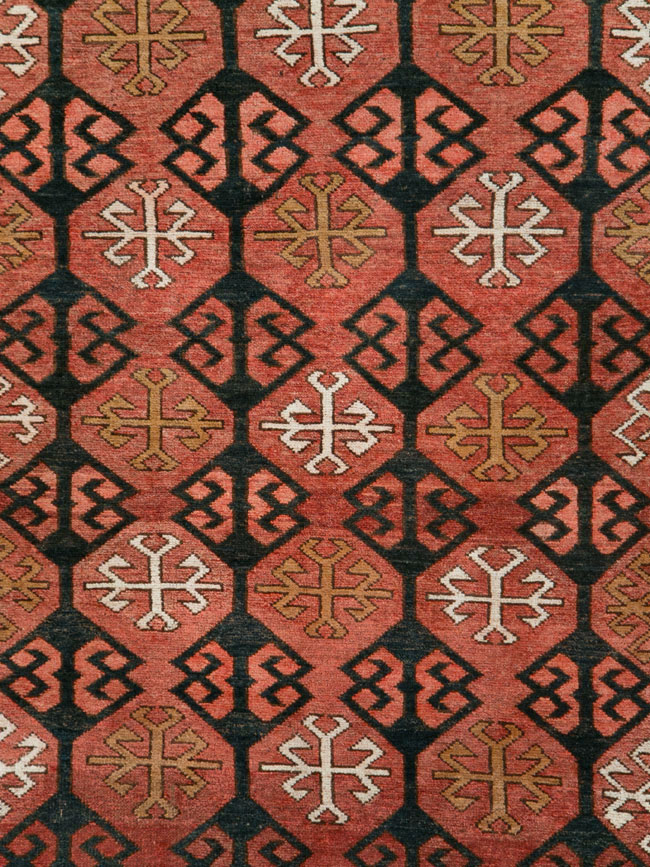 Vintage Kirghiz Gallery Carpet, No.28182 - Gss