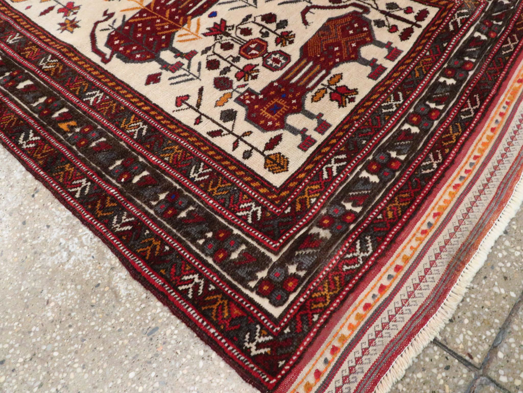 Vintage Persian Qashqai Runner, No.28183 - Gss