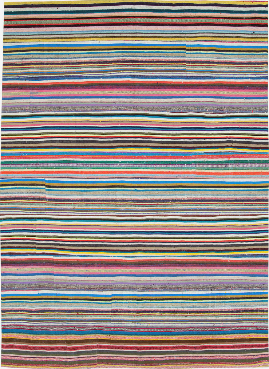 Vintage Turkish Flatweave Kilim , No.28184 - Gss