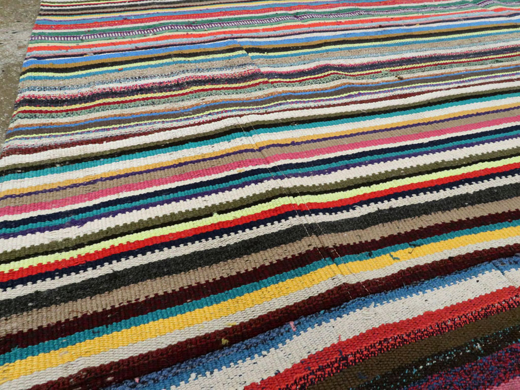 Vintage Turkish Flatweave Kilim , No.28184 - Gss