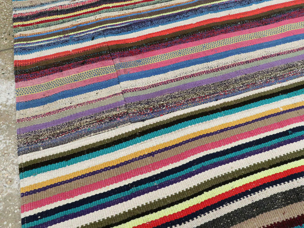 Vintage Turkish Flatweave Kilim , No.28184 - Gss