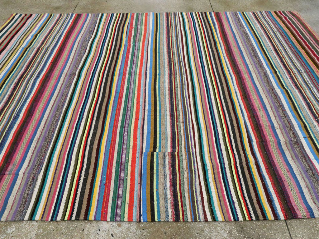 Vintage Turkish Flatweave Kilim , No.28184 - Gss