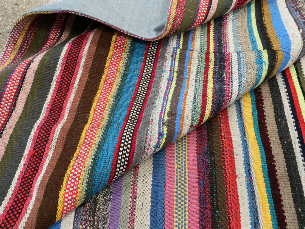 Vintage Turkish Flatweave Kilim , No.28184 - Gss