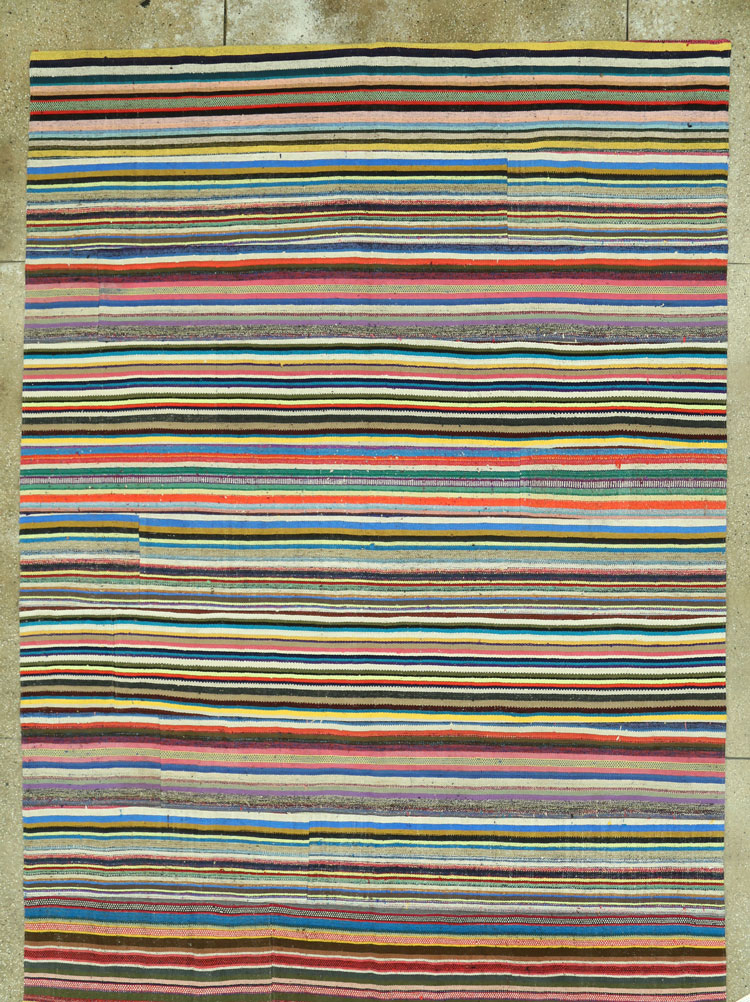 Vintage Turkish Flatweave Kilim , No.28184 - Gss