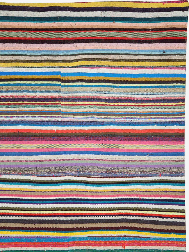 Vintage Turkish Flatweave Kilim , No.28184 - Gss