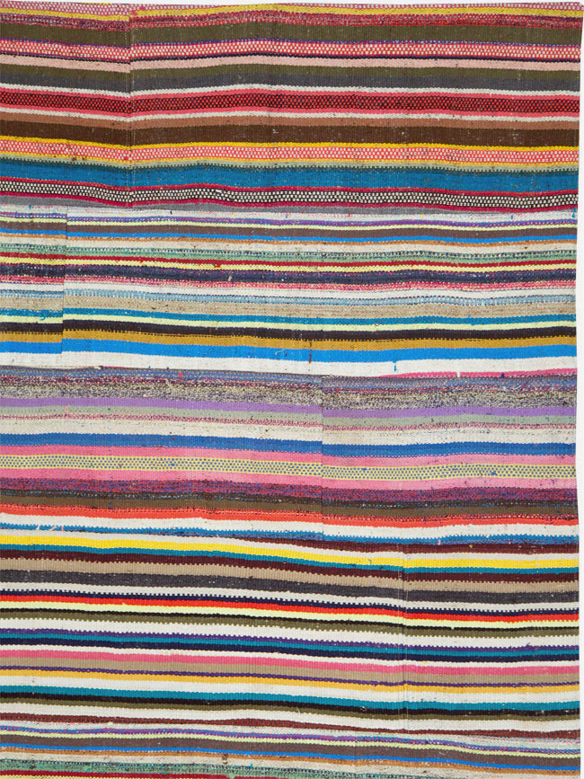Vintage Turkish Flatweave Kilim , No.28184 - Gss