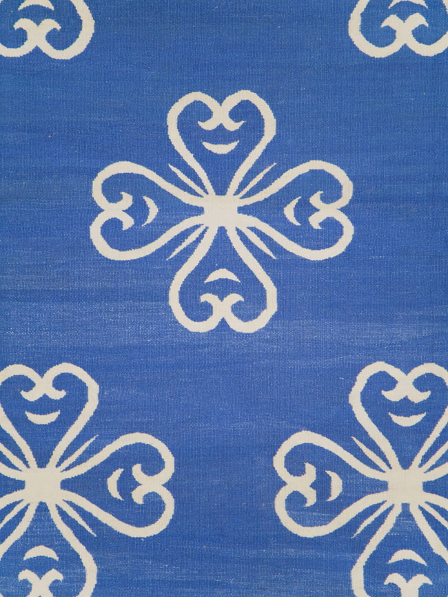 Modern Turkish Flatweave Room Size Carpet, No.28186 - Gss