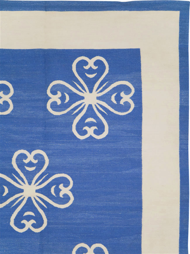 Modern Turkish Flatweave Room Size Carpet, No.28186 - Gss