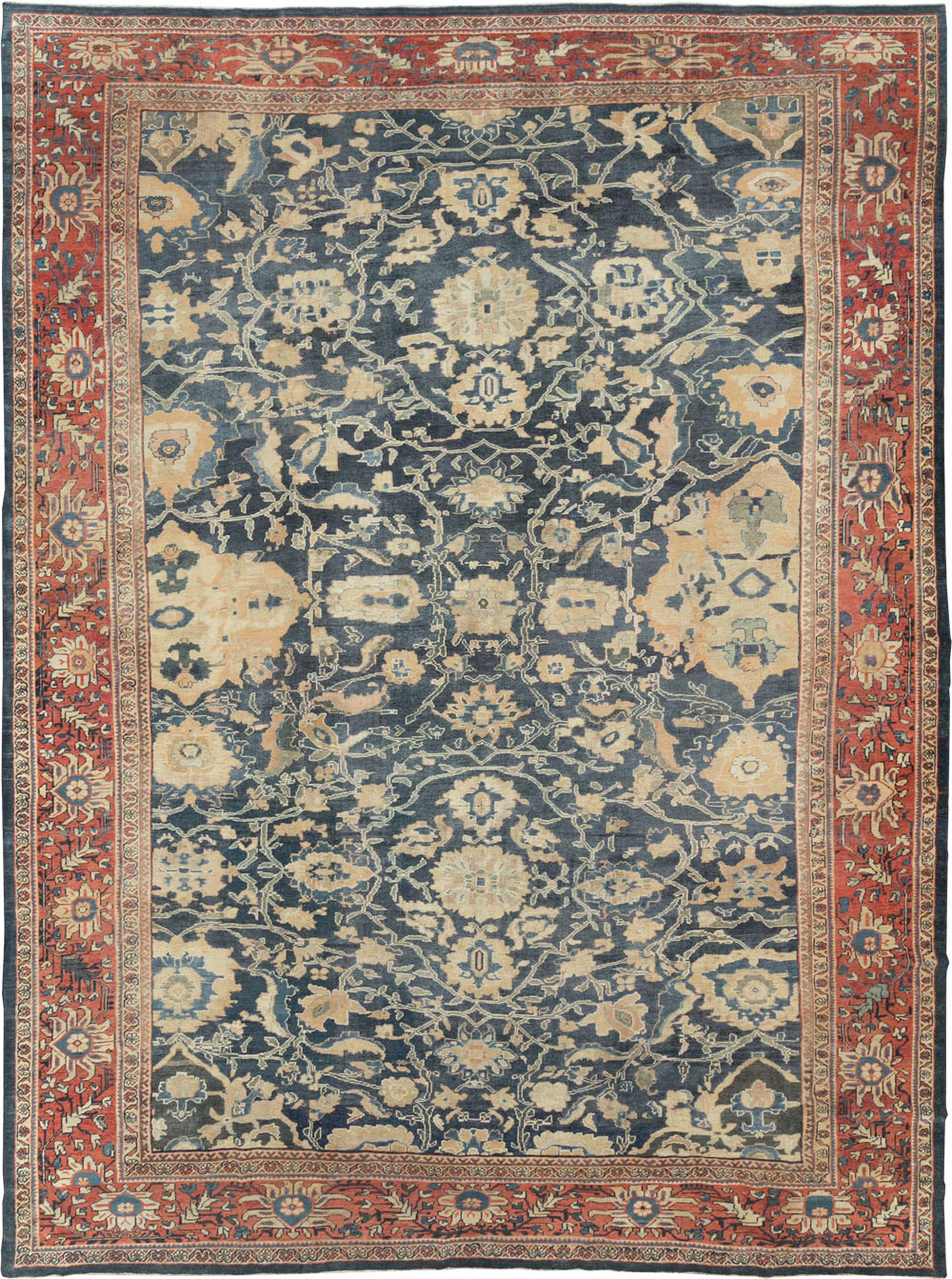 Antique Persian Mahal Carpet, No.28212 - Gss
