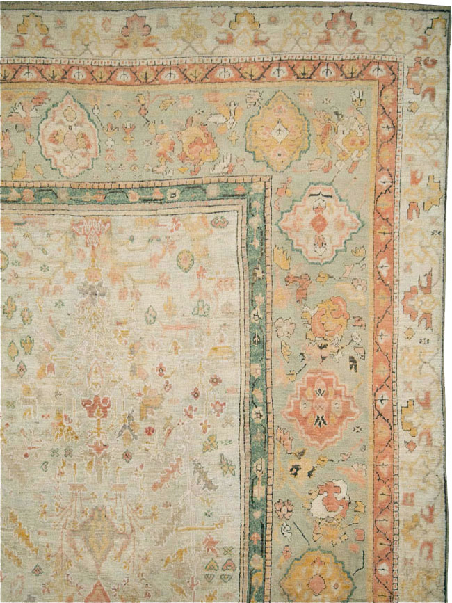 Antique Turkish Oushak Large Oversized Carpet, No.28226 - Gss