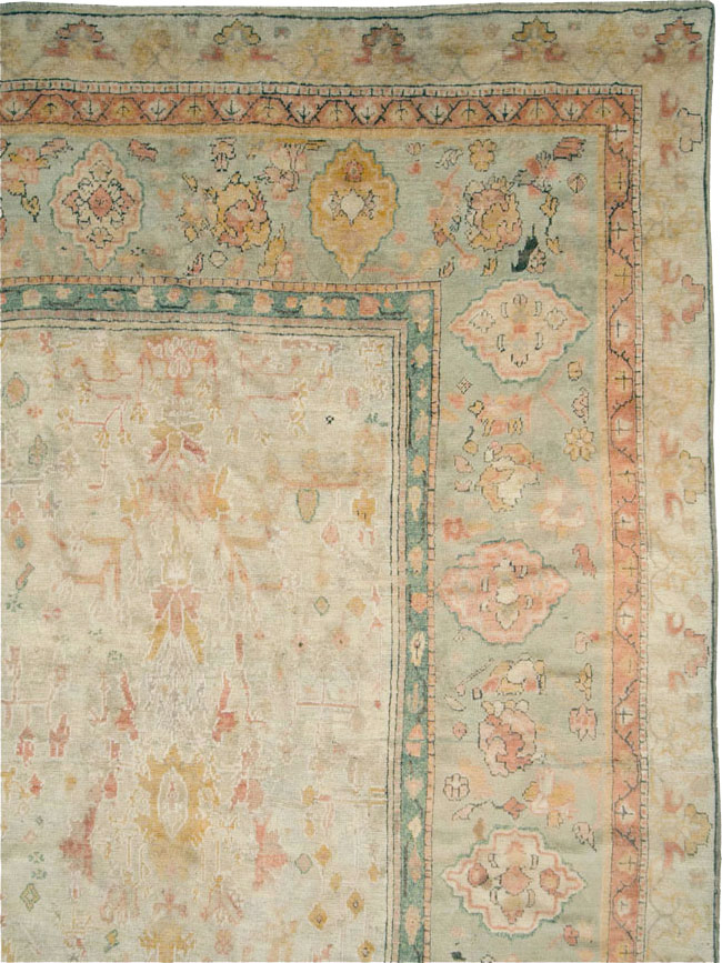 Antique Turkish Oushak Large Oversized Carpet, No.28226 - Gss