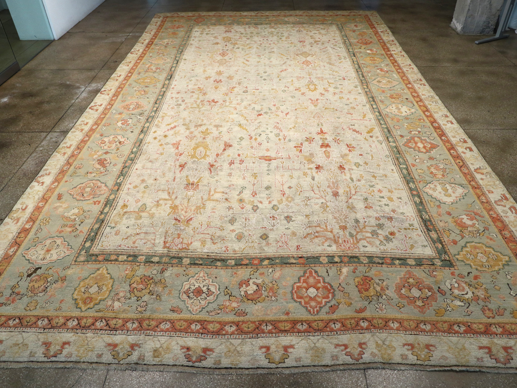 Antique Turkish Oushak Large Oversized Carpet, No.28226 - Gss