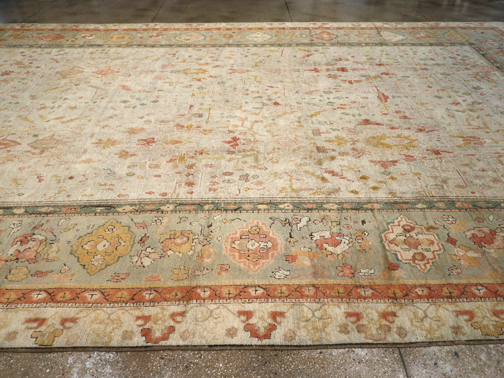 Antique Turkish Oushak Large Oversized Carpet, No.28226 - Gss