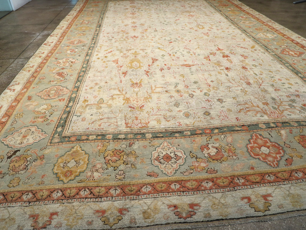 Antique Turkish Oushak Large Oversized Carpet, No.28226 - Gss