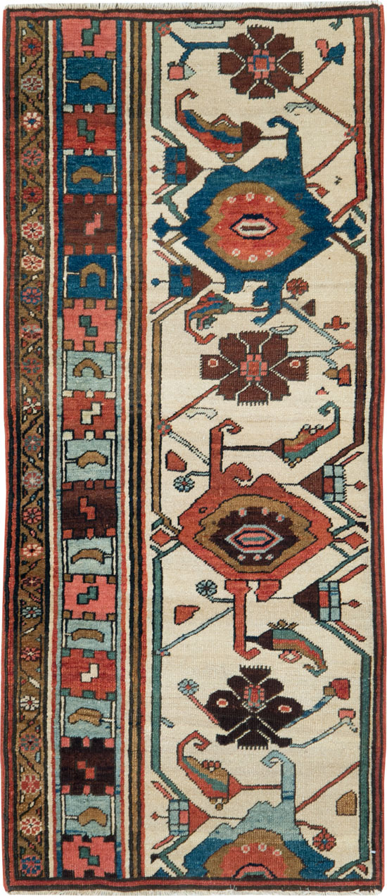 Antique Persian Serapi Wagireh Sampler Rug, No.28230 - Gss
