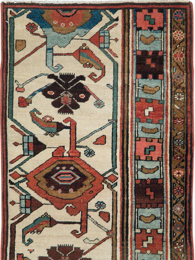 Antique Persian Serapi Wagireh Sampler Rug, No.28230 - Gss