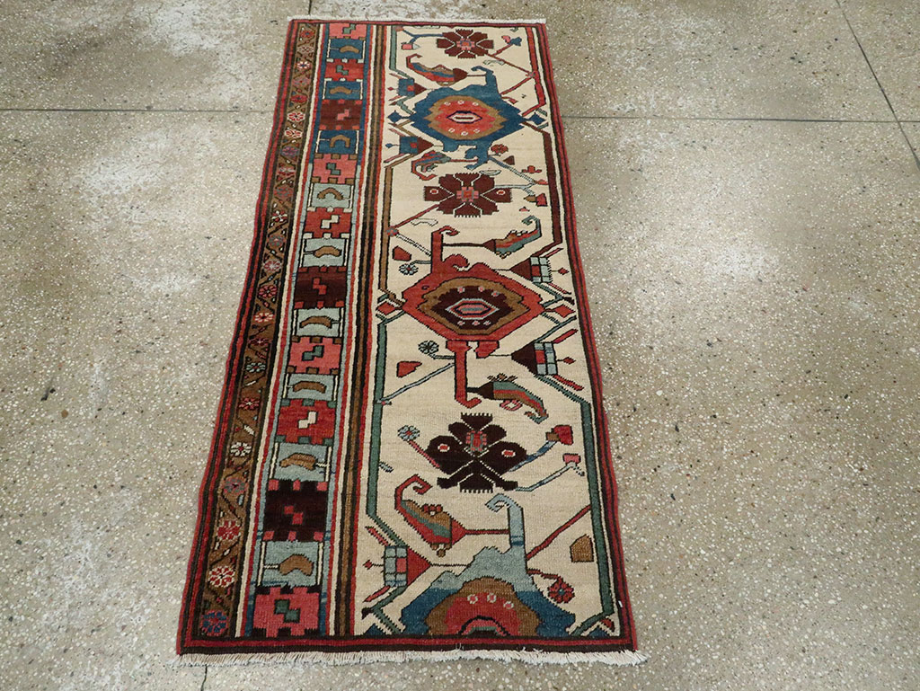 Antique Persian Serapi Wagireh Sampler Rug, No.28230 - Gss
