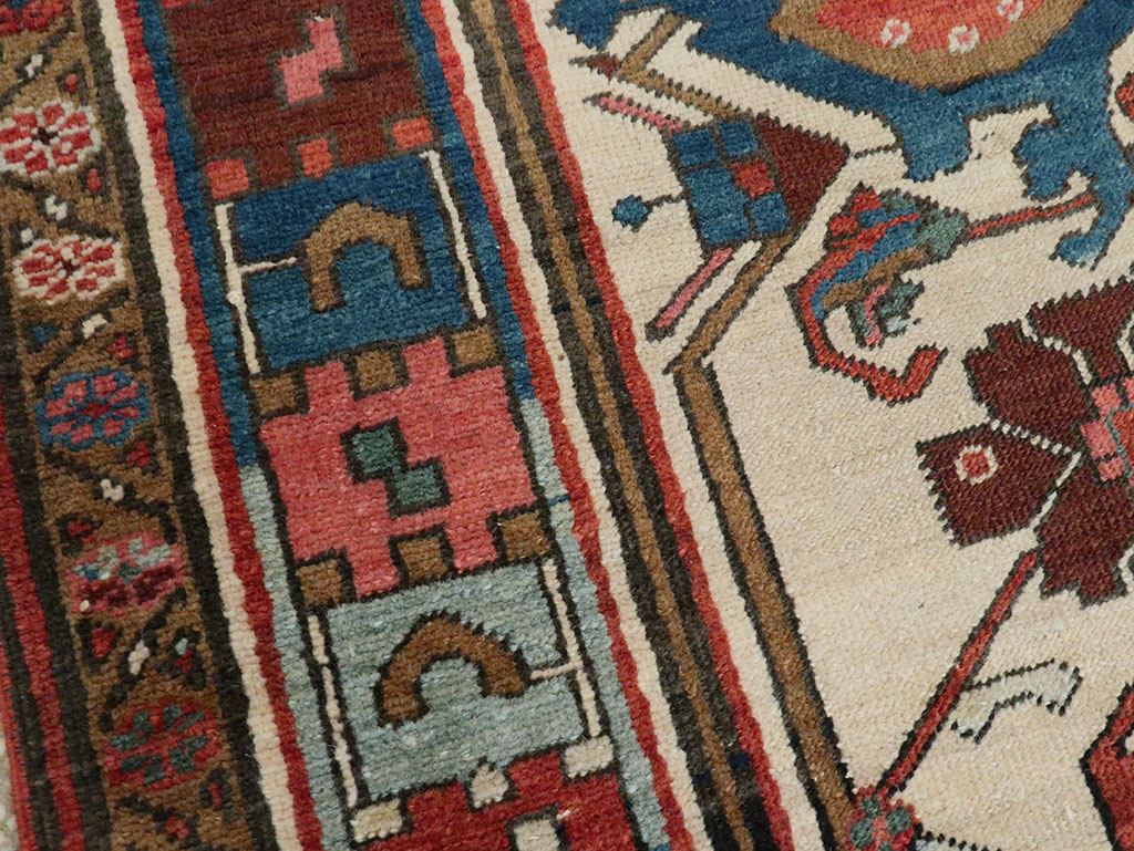 Antique Persian Serapi Wagireh Sampler Rug, No.28230 - Gss