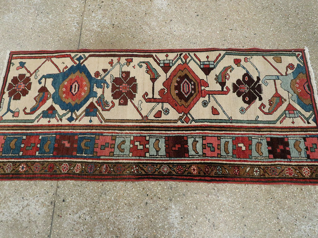 Antique Persian Serapi Wagireh Sampler Rug, No.28230 - Gss