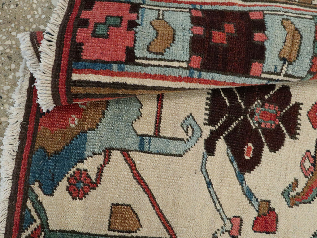 Antique Persian Serapi Wagireh Sampler Rug, No.28230 - Gss