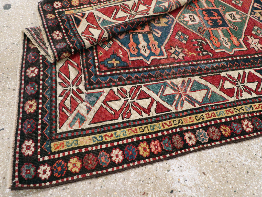 Antique Caucasian Kazak Rug, No.28233 - Gss