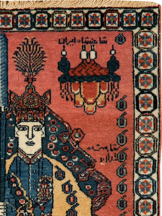 Persian Pictorial Shiraz Rug, No.28241 - Gss