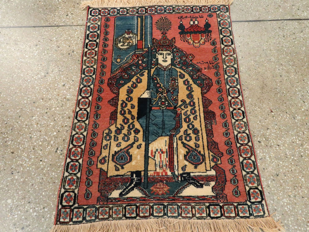 Persian Pictorial Shiraz Rug, No.28241 - Gss