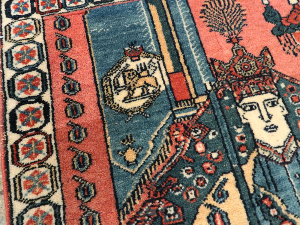 Persian Pictorial Shiraz Rug, No.28241 - Gss
