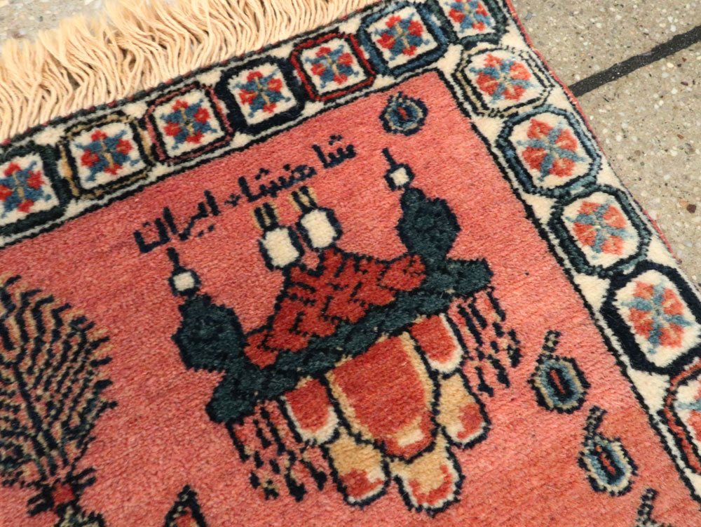 Persian Pictorial Shiraz Rug, No.28241 - Gss