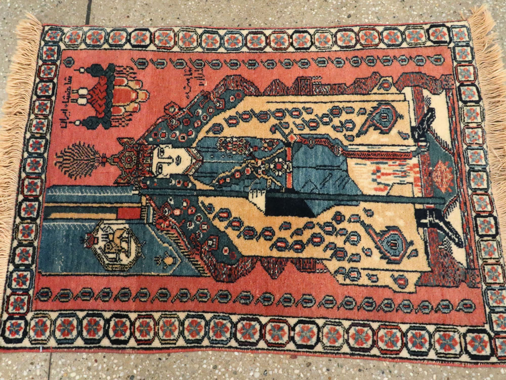 Persian Pictorial Shiraz Rug, No.28241 - Gss