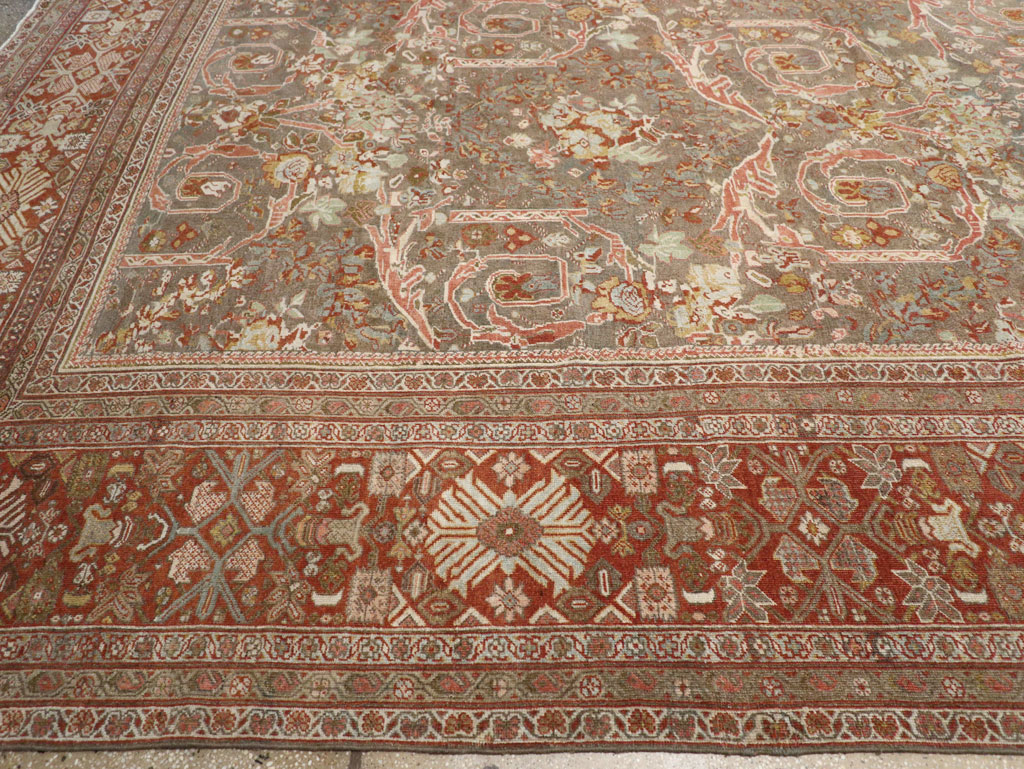 Antique Persian Mahal Oversize Carpet, No.28244 - Gss