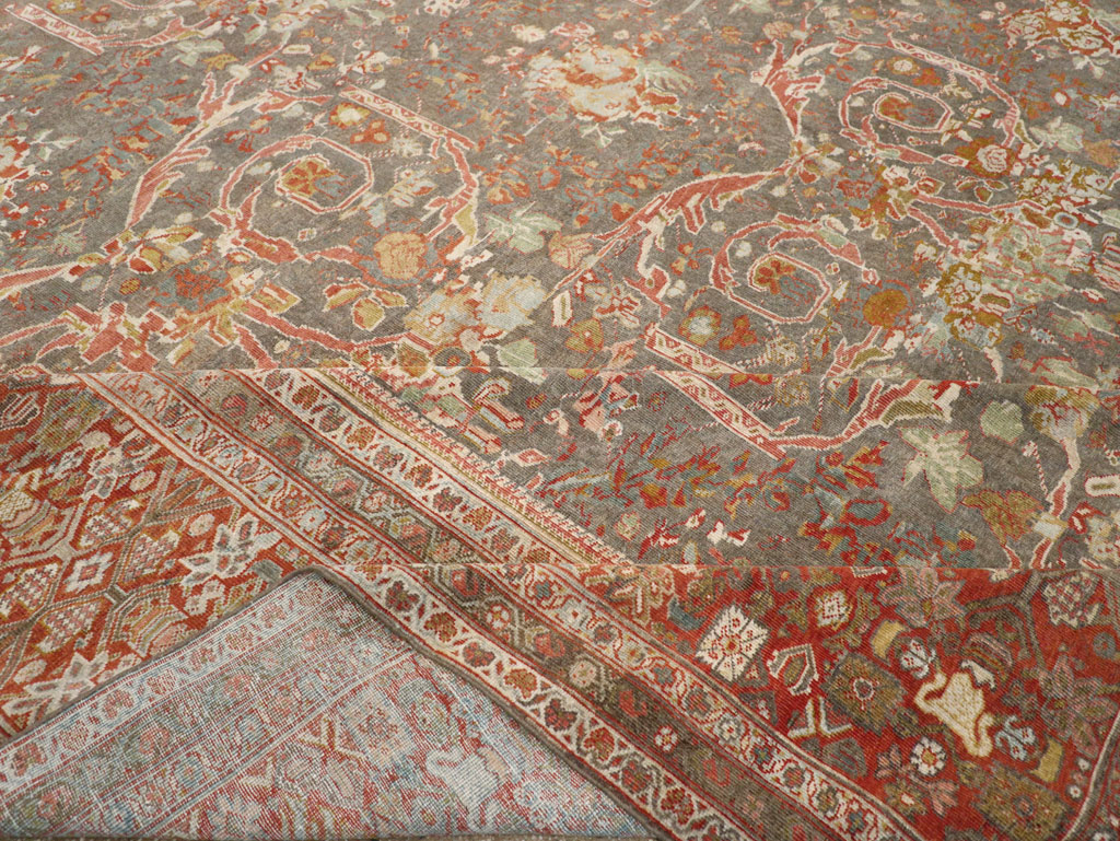 Antique Persian Mahal Oversize Carpet, No.28244 - Gss