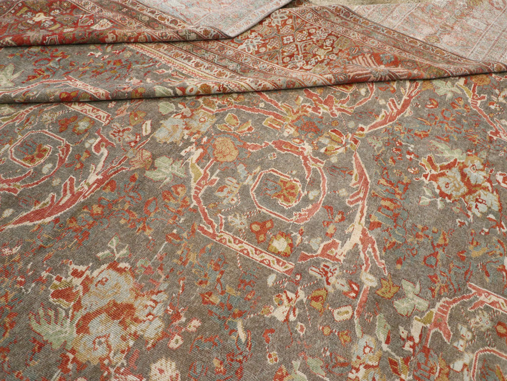 Antique Persian Mahal Oversize Carpet, No.28244 - Gss