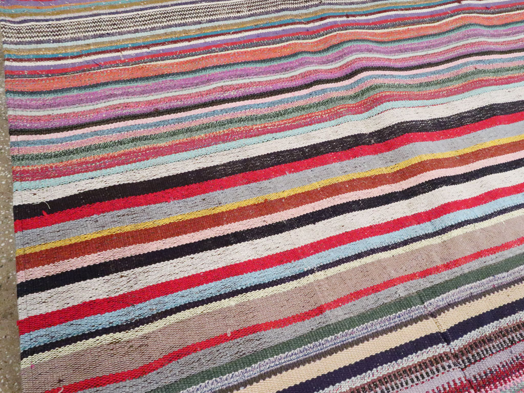 Modern Turkish Flatweave Rug, No.28249 - Gss