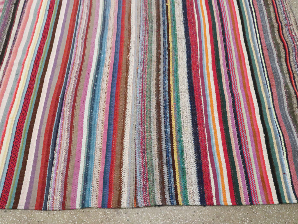 Modern Turkish Flatweave Kilim Rug, No.28249 - Gss