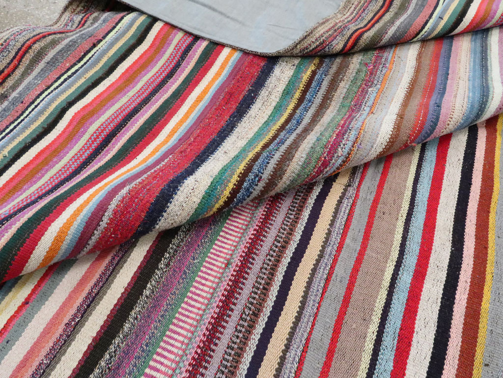 Modern Turkish Flatweave Kilim Rug, No.28249 - Gss
