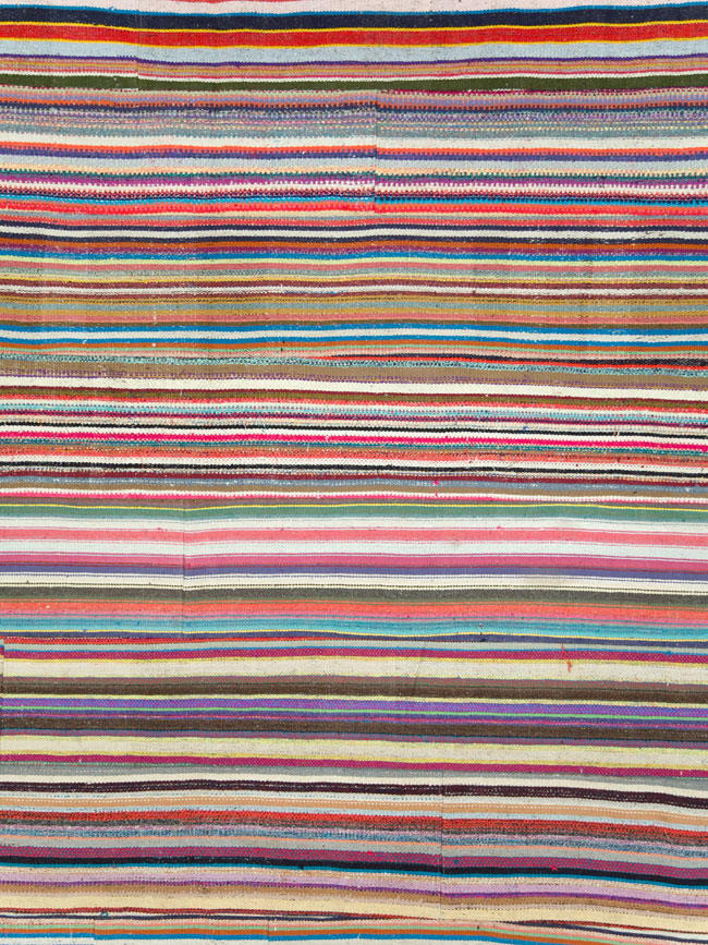 Vintage Turkish Flatweave Kilim , No.28251 - Gss