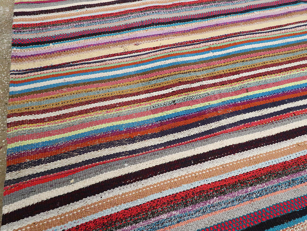 Vintage Turkish Flatweave Kilim , No.28251 - Gss