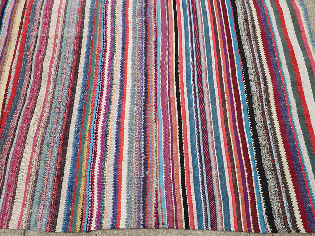 Vintage Turkish Flatweave Kilim , No.28251 - Gss