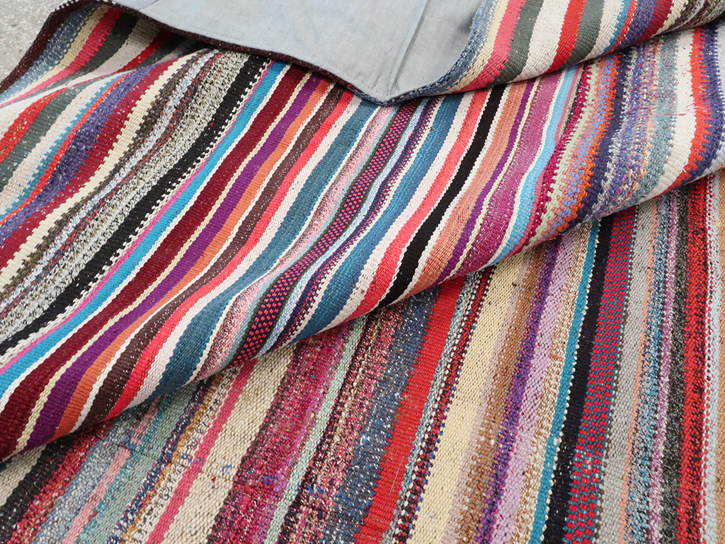 Vintage Turkish Flatweave Kilim , No.28251 - Gss
