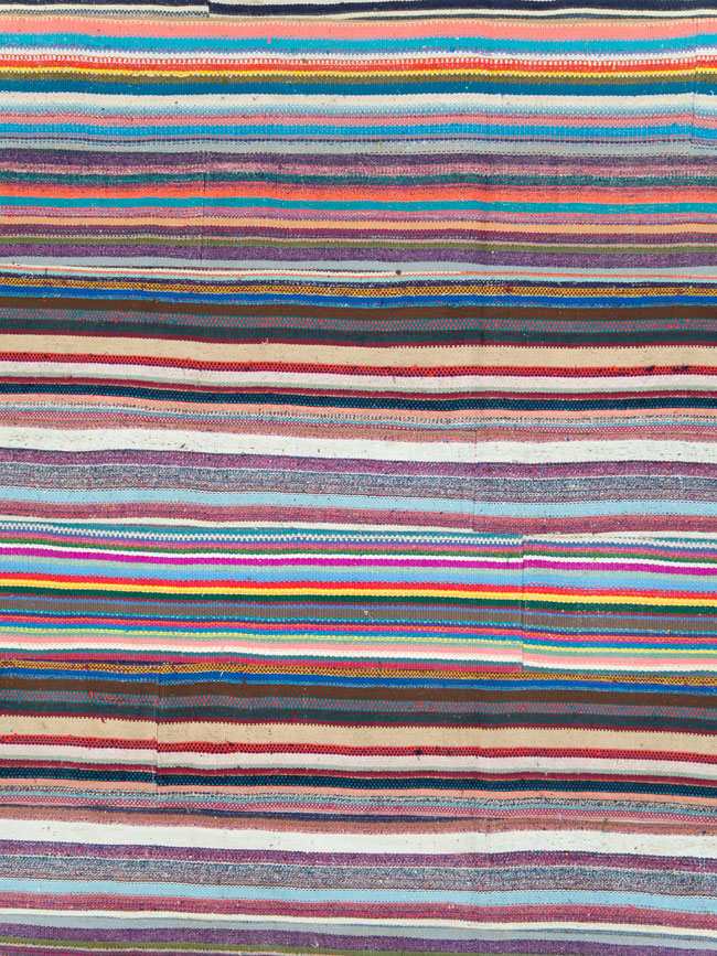 Vintage Turkish Flatweave Kilim , No.28252 - Gss