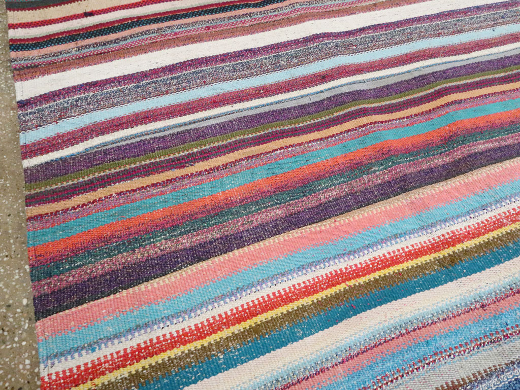 Vintage Turkish Flatweave Kilim , No.28252 - Gss