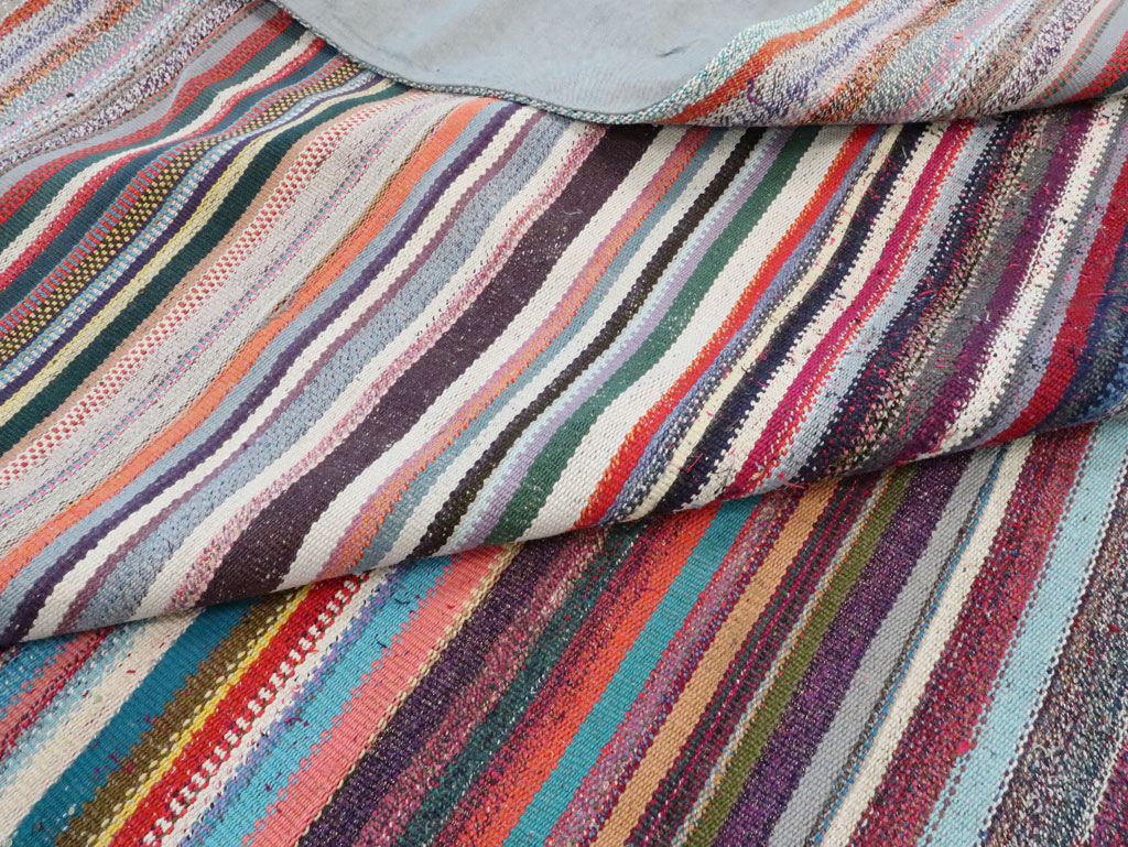 Vintage Turkish Flatweave Kilim , No.28252 - Gss